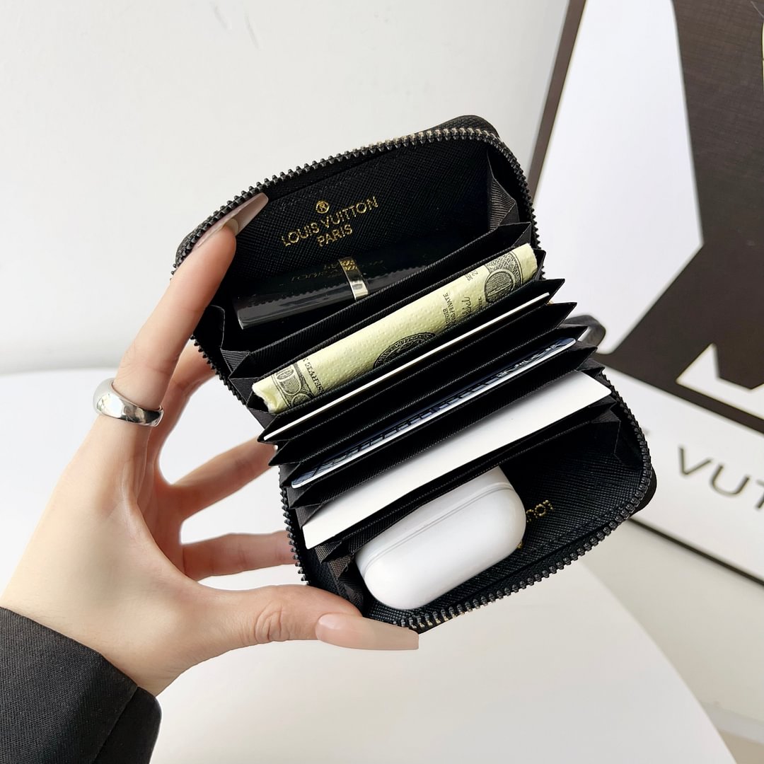 迷你Louis Vuitton手提包拉鍊錢包Gucci卡座皮革硬幣錢包