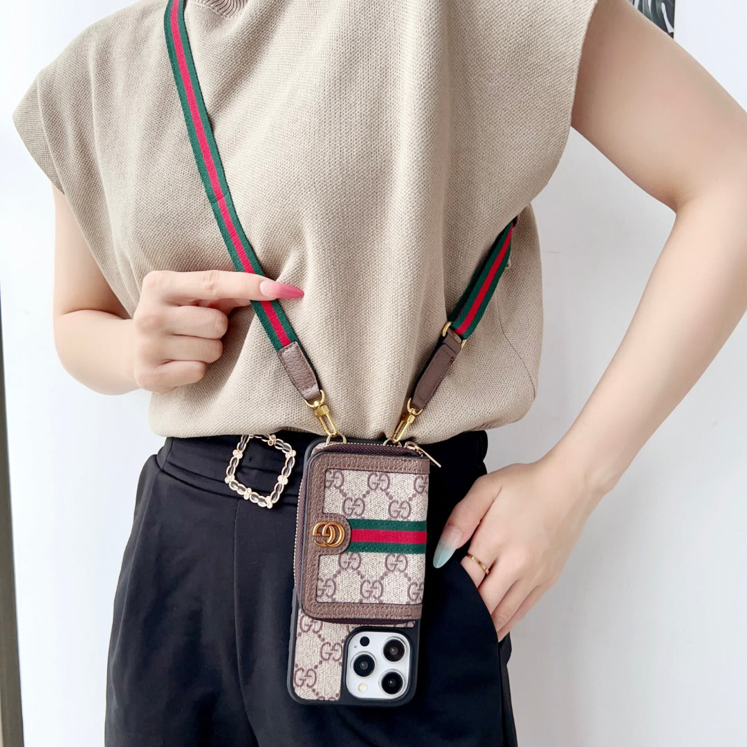 LV+gucci 横款拉链卡包 型号7-17pm