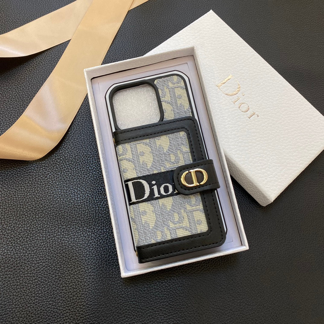 dior迪奥 左右翻卡包双色边壳 (型号7P-16PM,无13mini)
