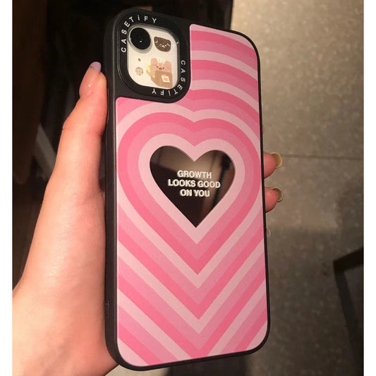 CASEGIRL藝員聯名同款大爱心適用於蘋果手機殼iPhone新款網紅防摔手機保護套