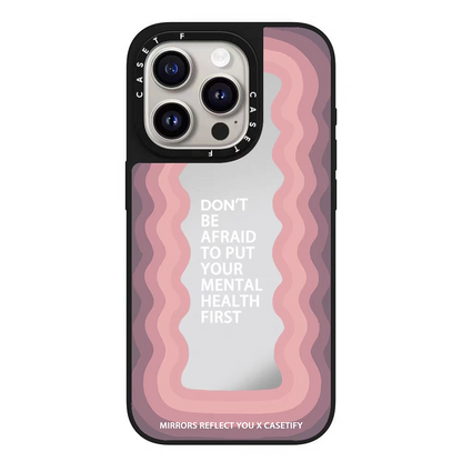 蘋果CASETi聯名勵志標語赵露思同款磁吸鏡面手機殼適用於iPhone13-16ProMax波浪14ProMaxs聯名個性12防摔保護套13硬殼15Pro