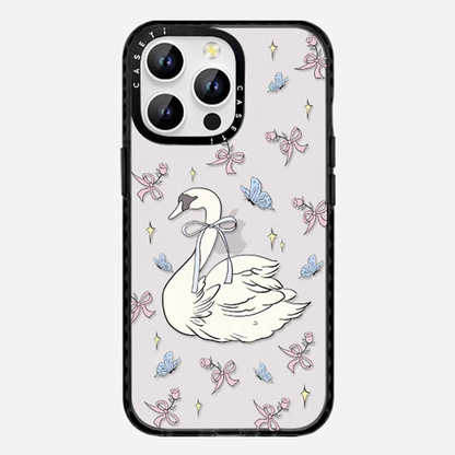 caseti兔子iPhone13—16蘋果手機殼韓系蝴蝶結絲帶猫咪鏡面亞克力透明矽膠防摔套磁吸女款