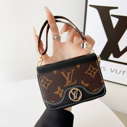 迷你Louis Vuitton手提包拉鍊錢包Gucci卡座皮革硬幣錢包