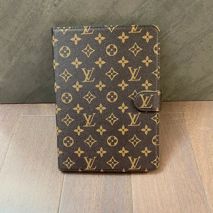 GLuxury Louis Vuitton帆布字母皮革清新夏季主題圖案蘋果iPad保護套