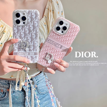 ✨✨ 詩家新品上架 ✨✨ 閃鑽鏡頭 ✨ Dior經典花紋系列果凍殼 🌸🌺 高透加厚果凍亞克力，帶防摔防震條 🔥🔥