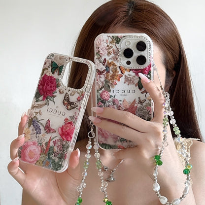 ✨✨诗家新品上架✨✨ 闪钻镜头✨Gucci花卉蝴蝶系列果冻壳🦋🌸🌷 高透加厚果冻亚克力，带防摔防震条🔥🔥